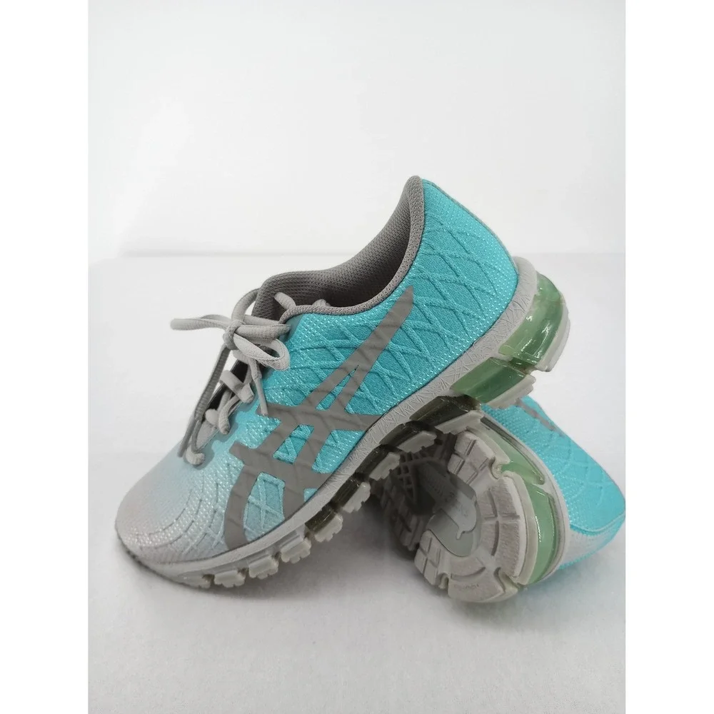 ASICS GEL-Quantum 180 4 Kid's Size 3.5 / Women's 5 Running Shoes Gray Blue
